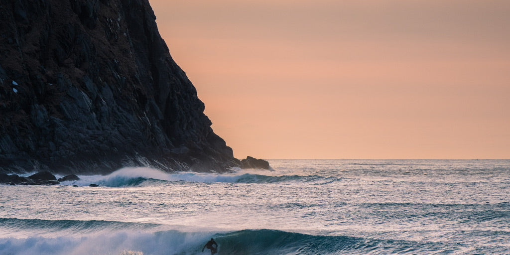 Surfing above the Arctic Circle
