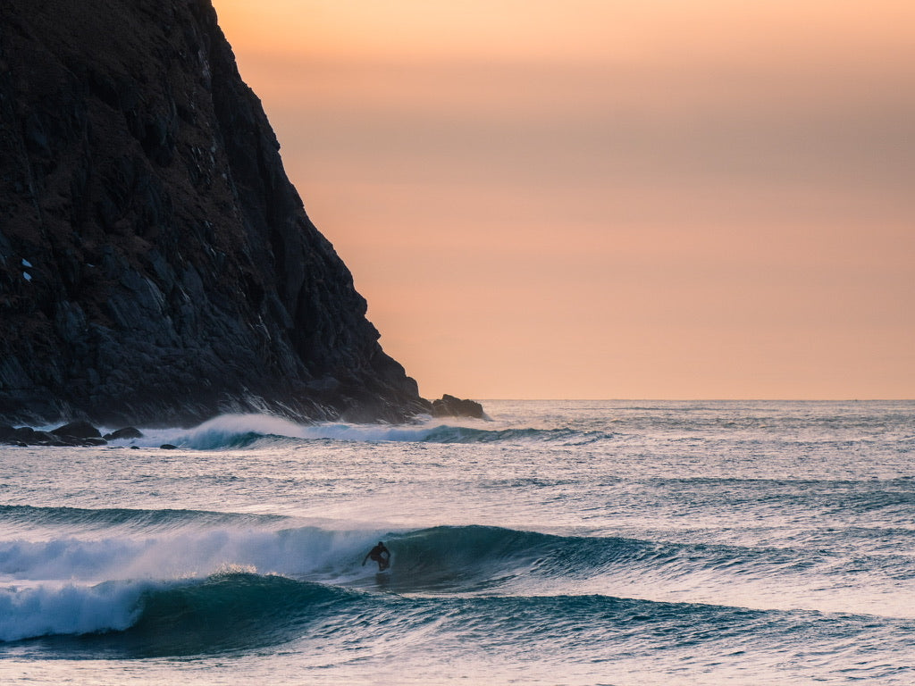 Surfing above the Arctic Circle